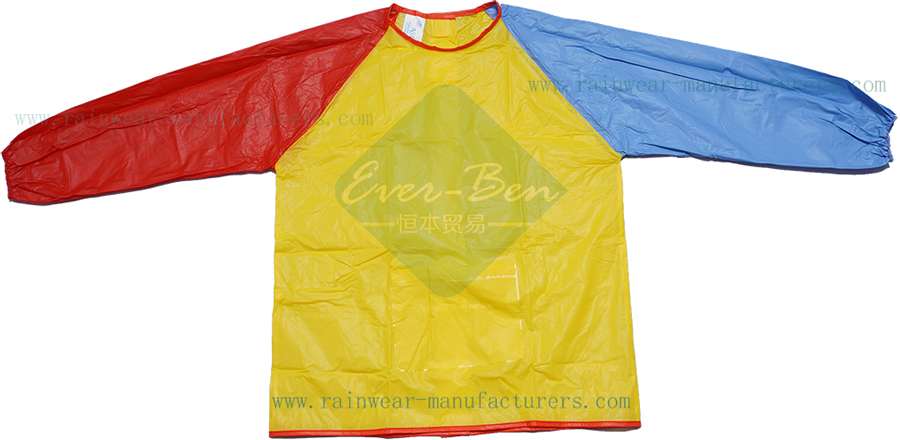 plastic aprons for kids-PVC little girls apron-pvc coat apron